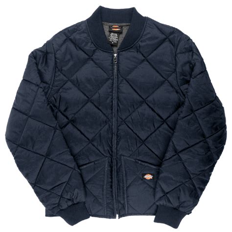 Quilted Nylon Jacket in Navy 